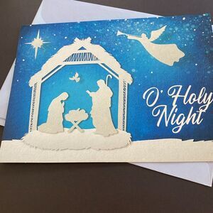 St Labre Indian School O Holy Night Merry Christmas Blessings Greetings Card